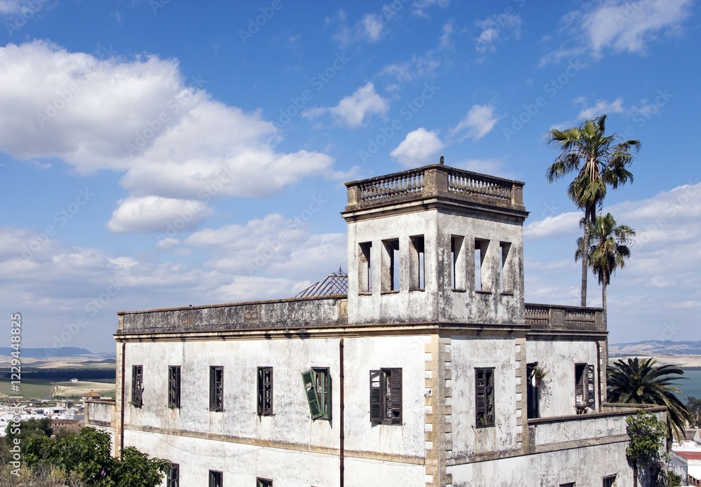 Ruins of an old hotel, Bornos, Andalucia, Spain, Europe Ruins of an old hotel, Bornos, Andalucia, Spain, Europe
