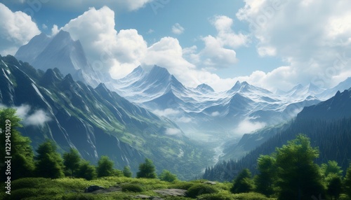 Majestic Mountain Range