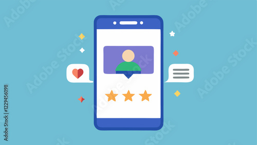 User Ratings and Reviews A mobile device displaying user ratings and reviews for a BNPL service highlighting consumer trust and satisfaction in deferred payment options.