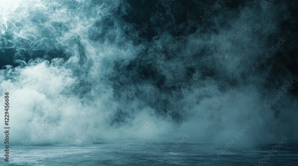 Fototapeta premium Studio backdrop in gray light, complete with textured walls and floors