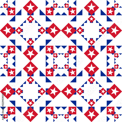 cuba pattern. star background for decoration. vector illustration