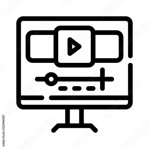 co editing line icon