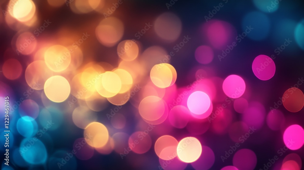 Obraz premium Captivating Abstract Bokeh Lights Creating a Dreamy Atmosphere of Color and Radiance