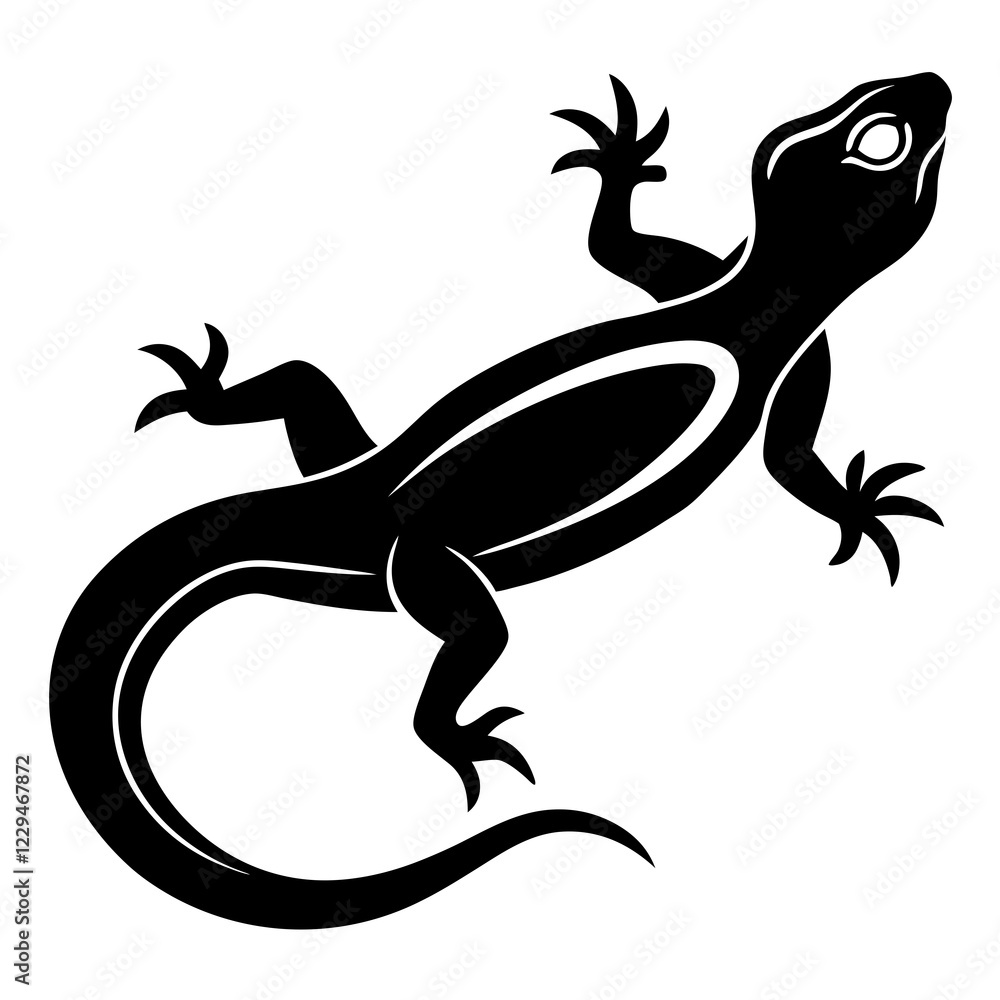 Fototapeta premium lizard on a branch