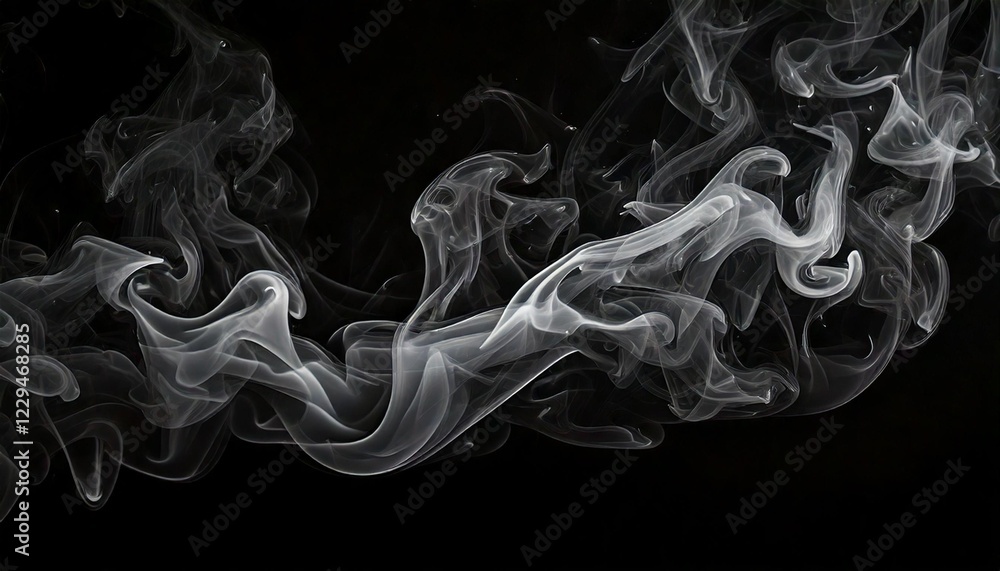 Fototapeta premium smoke on black background