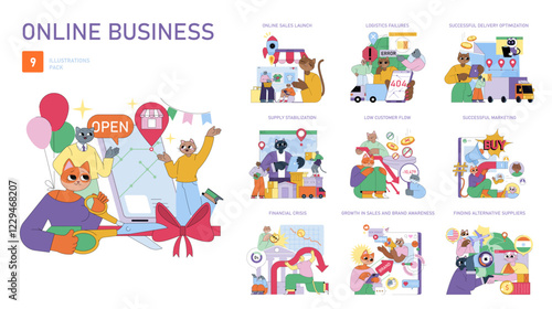 Business. Flat Vector Illustration