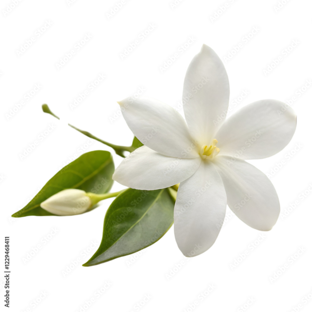 Fototapeta premium Jasmine flower isolated on transparent background