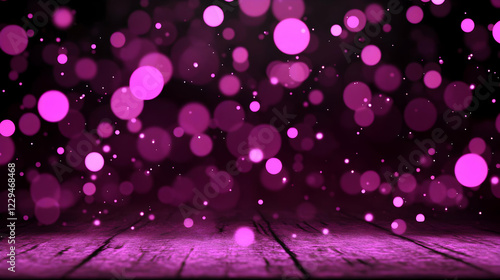 Abstract Purple Bokeh Light...