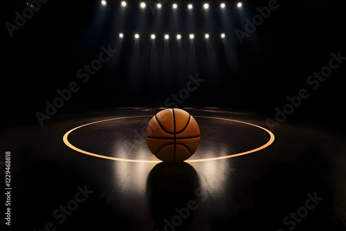 Basketball Rests on Center ...