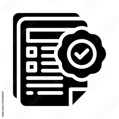 approval glyph icon