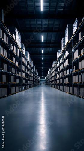 Empty Warehouse Interior Sh...