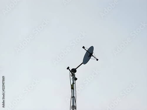 Radio Telescope in the Valley, Space Signal Detector: Capturing Data from Earth, Satellite Antenna photo