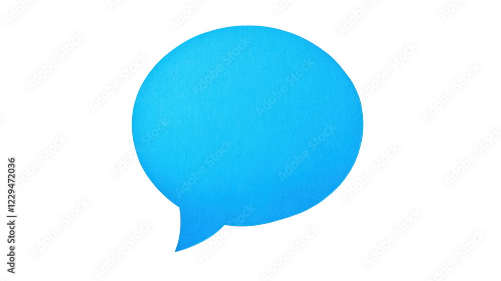 Blue speech bubble icon on transparent background. Transparent background Blue speech bubble icon on transparent background. Transparent background