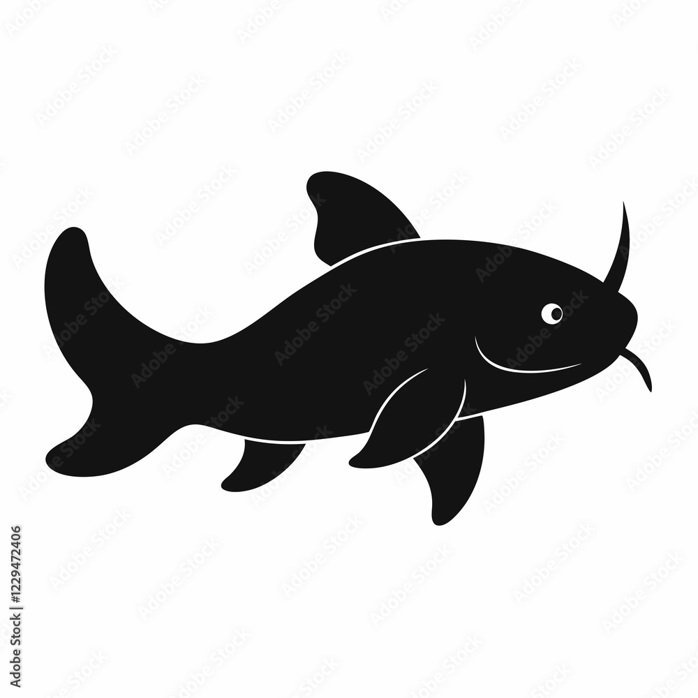 Fototapeta premium shark isolated on white