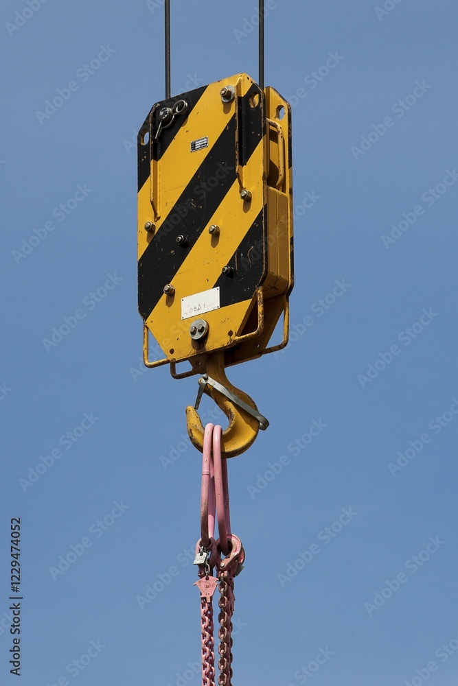 Karabiner or hook of a heavy-duty crane Karabiner or hook of a heavy-duty crane