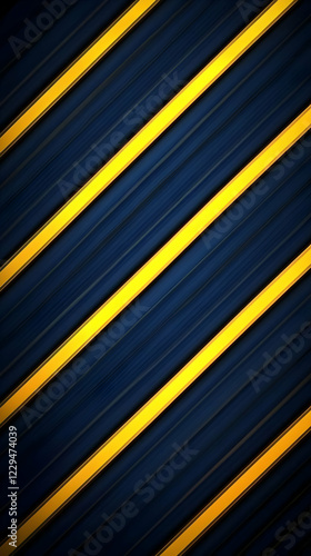 Diagonal Yellow Stripes on ...