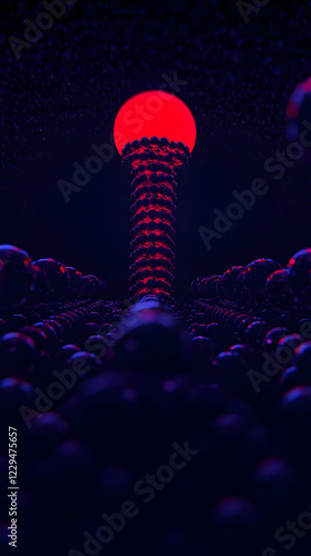 3D Abstract Structure Rises...