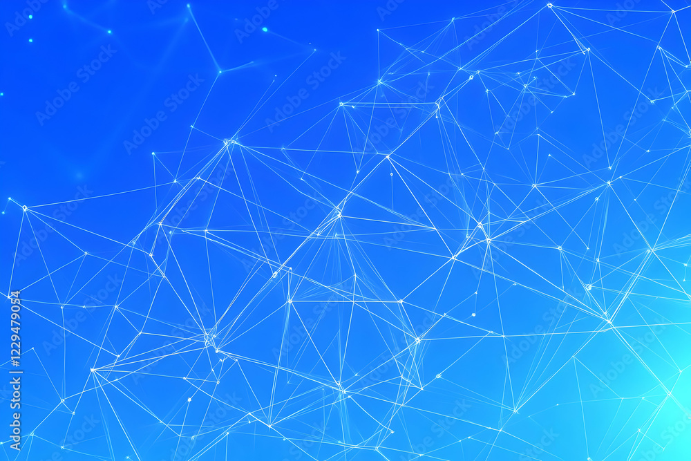 Abstract Background Forms Dynamic Interconnected Network on Vibrant Blue Canvas Abstract Background Forms Dynamic Interconnected Network on Vibrant Blue Canvas