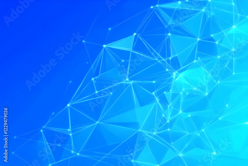 Abstract Blue Background wi...