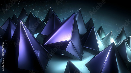 3D Render of Abstract Metal...