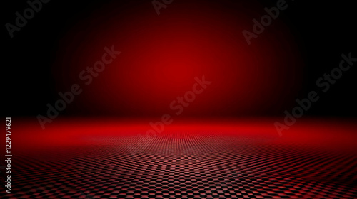 Red Abstract Background wit...