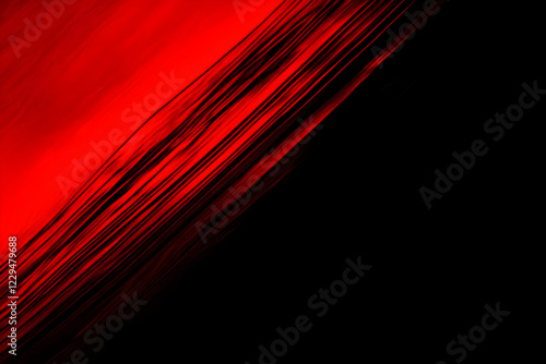 Abstract Red and Black Diag...