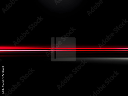 Red Laser Beams Streaking A...