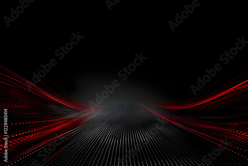 Abstract Red and Black Back...