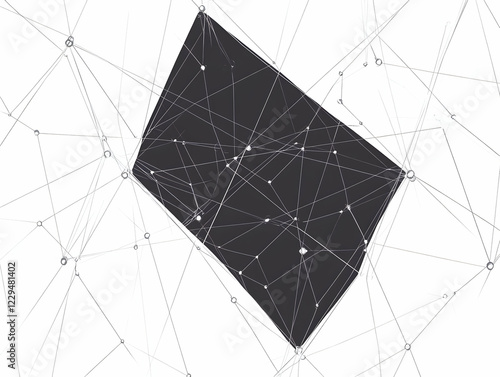 Abstract Black Rectangle Fl...