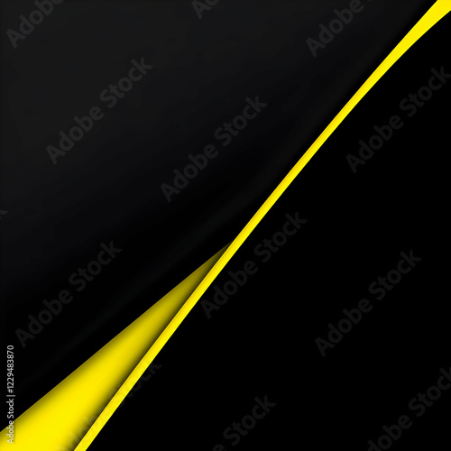 Abstract Black and Yellow B...