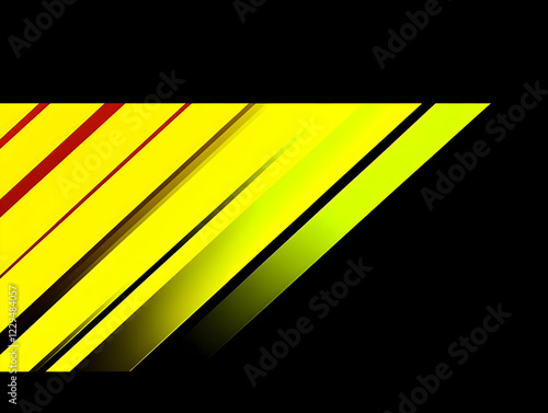Abstract Yellow and Green D...