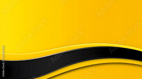 Abstract Yellow and Black W...