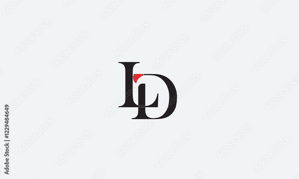 LD, DL , D , L , Abstract Letters Logo Monogram LD, DL , D , L , Abstract Letters Logo Monogram