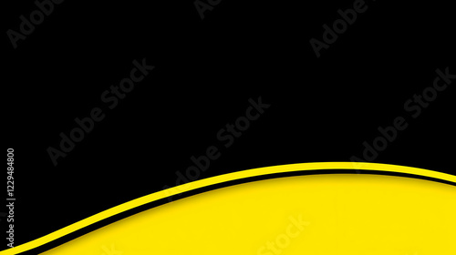 Abstract Yellow and Black B...