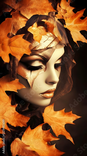 Autumn Beauty Embraces Gold...