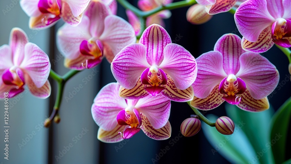 Delicate pink orchids in soft focus elegance Delicate pink orchids in soft focus elegance