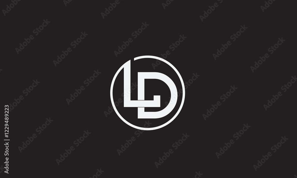 LD, DL , D , L , Abstract Letters Logo Monogram LD, DL , D , L , Abstract Letters Logo Monogram