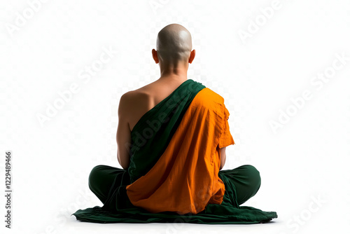 Spiritual Person Meditates ...