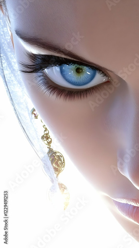 Close-up of Woman's Face wi...