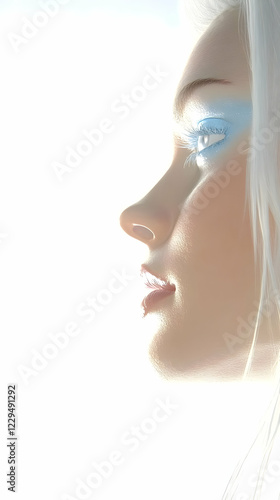 3D Render of a Woman's Prof...