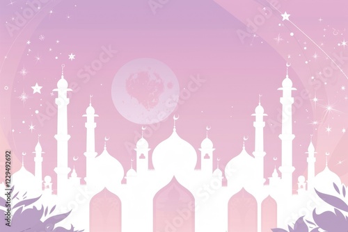 Islamic new year greeting celebration background