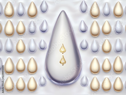 Abstract Background with 3D...