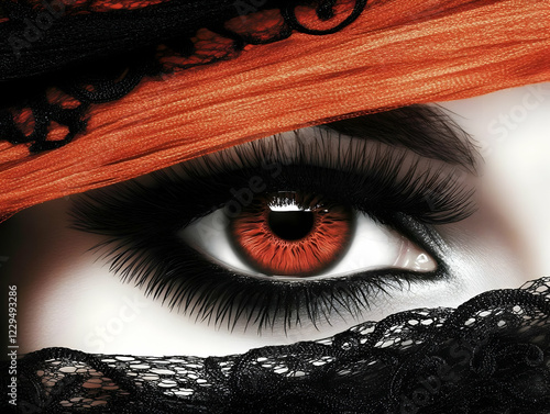 Close-up of an Eye with Dra...