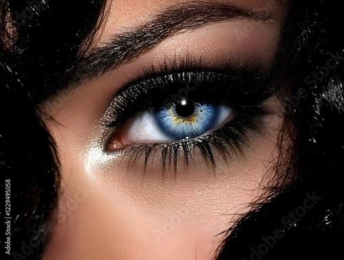 Close-up of a Woman's Eye w...