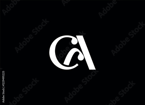 CA logo desing and monogram logo
