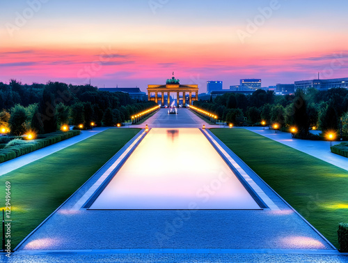 Illuminated Landmark Stands...