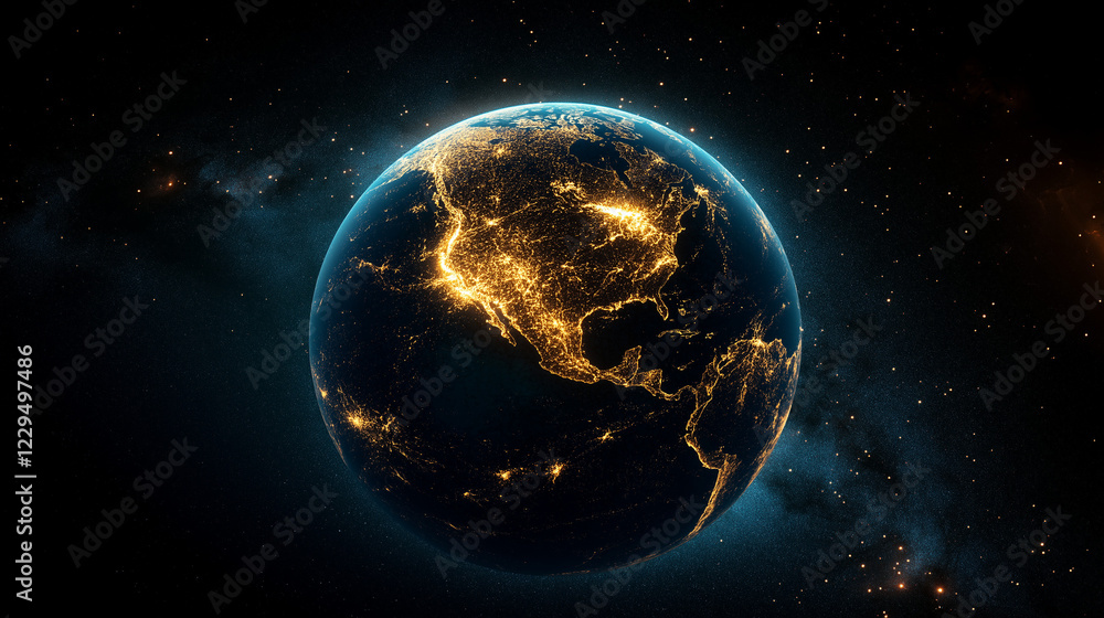 Obraz premium Cybersecurity and internet governance innovations global perspective futuristic technology secure data protection