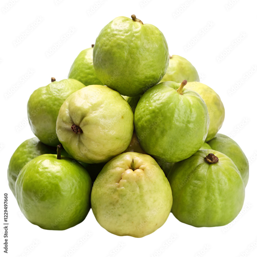Pile of guava isolated on transparent background Pile of guava isolated on transparent background