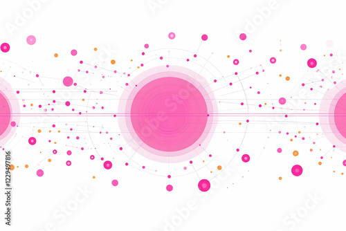 Abstract Pink Circular Desi...