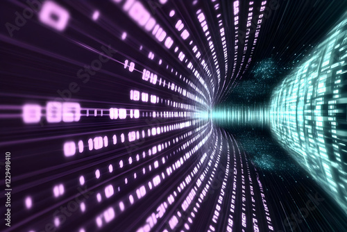 Abstract 3D Digital Tunnel ...